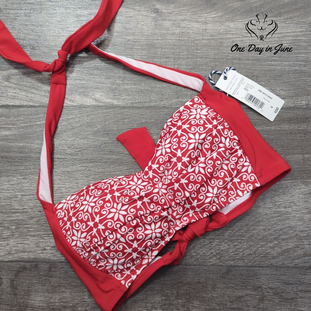 Sonnet Shores Tie Back Halter Bikini Top Size 6